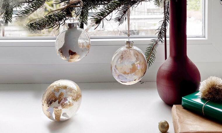 Natale: come realizzare le palline in foglia d’oro