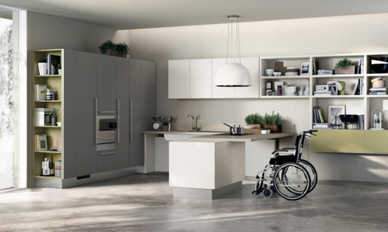 La cucina accessibile anche in carrozzina