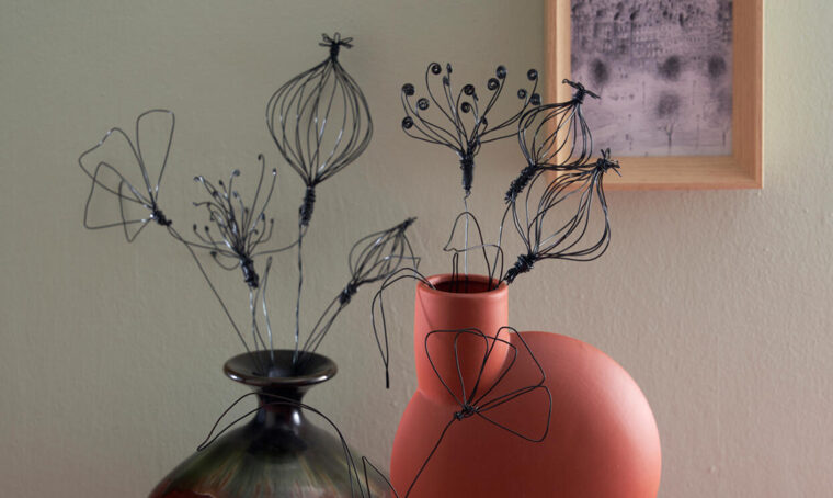 Come realizzare i fiori scultura in fil di ferro