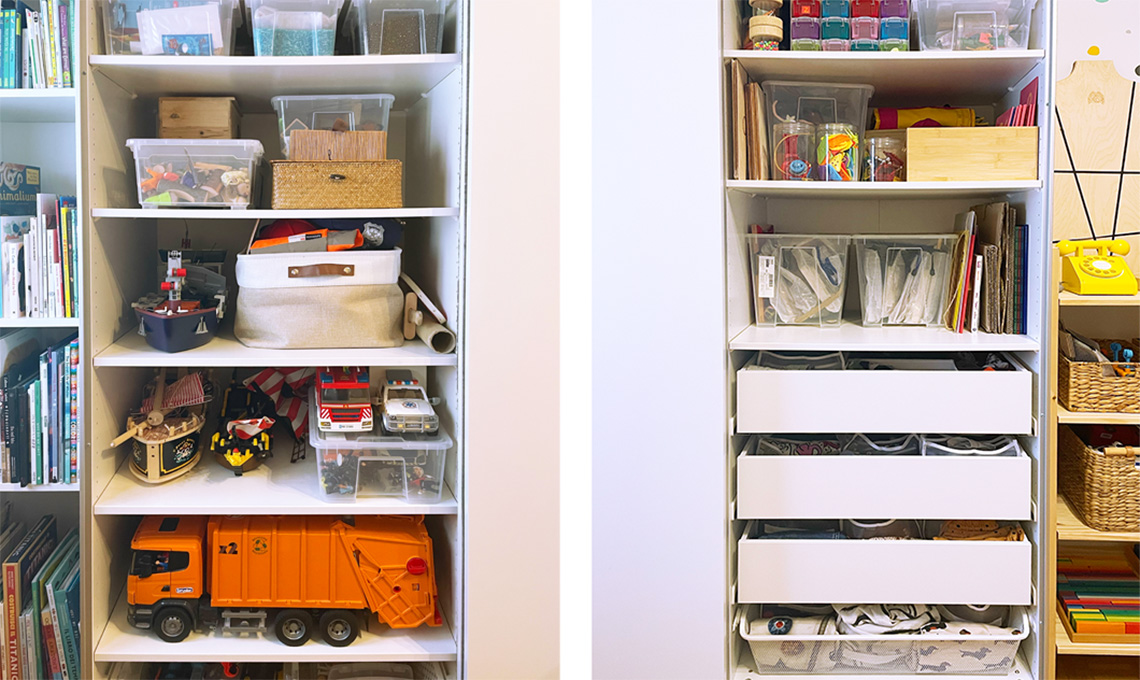 Come organizzare armadio bambini