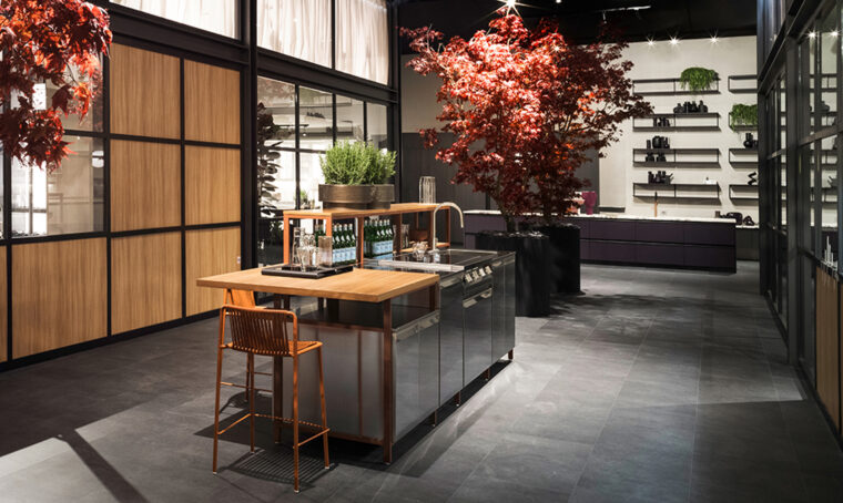 La cucina Formalia outdoor di Scavolini arreda una delle oasi di CasaFacile sul grattacielo Pirelli