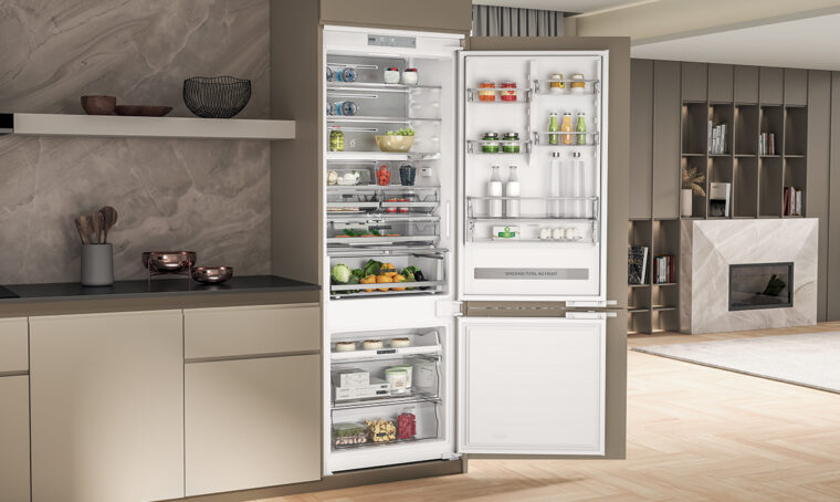 Whirlpool rivoluziona la conservazione dei cibi con il frigorifero da incasso Space400 Total No Frost