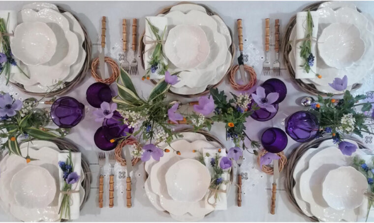 La tavola in stile campestre