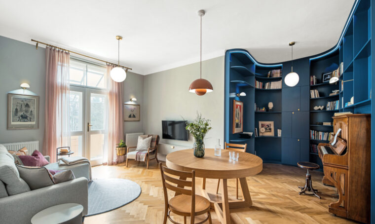 Che idea la libreria curva! Ecco come renderla scenografica